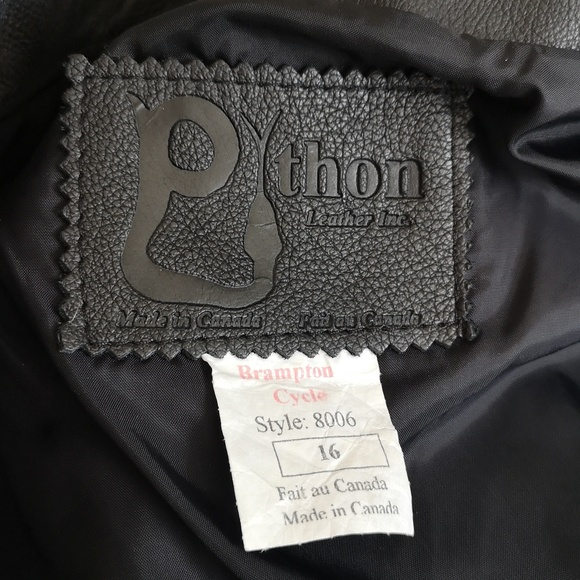 Leather Motorcycle Jacket - Picture 6 of 8